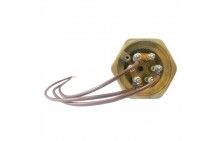 Блок ТЭН для электрокотла 6,0 кВт  (2000Вт*3) медный RTF 480 мм с трубкой термостата, резьба G 2" (59 мм) 3401005